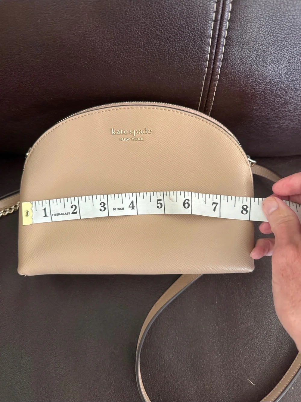 kate spade beige dome crossbody bag